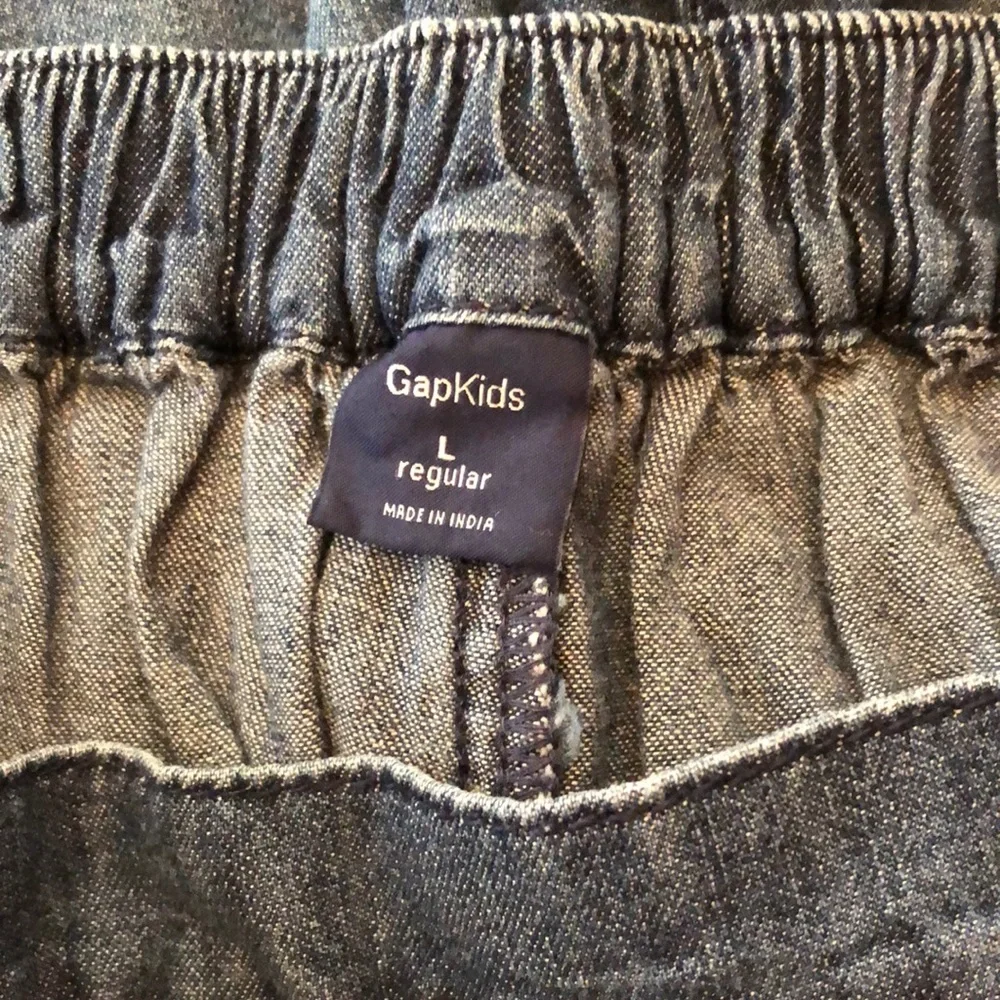 Gap Chambray Blue Denim Shorts Size Large 10 Girls